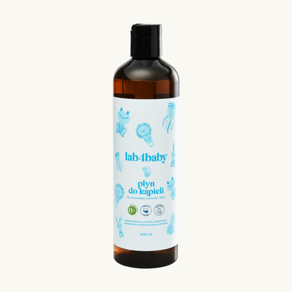 Płyn do kąpieli dla noworodka hipoalergiczny lab4baby 400 ml - od 1. dnia życia