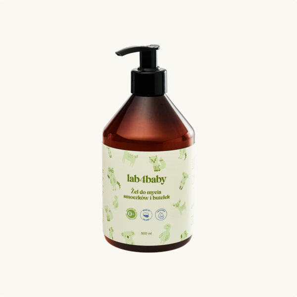 Płyn do mycia smoczków i butelek dla niemowląt lab4baby 500 ml - bez osadu